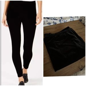 Eileen Fisher Stretch Velvet Knit Leggings Large